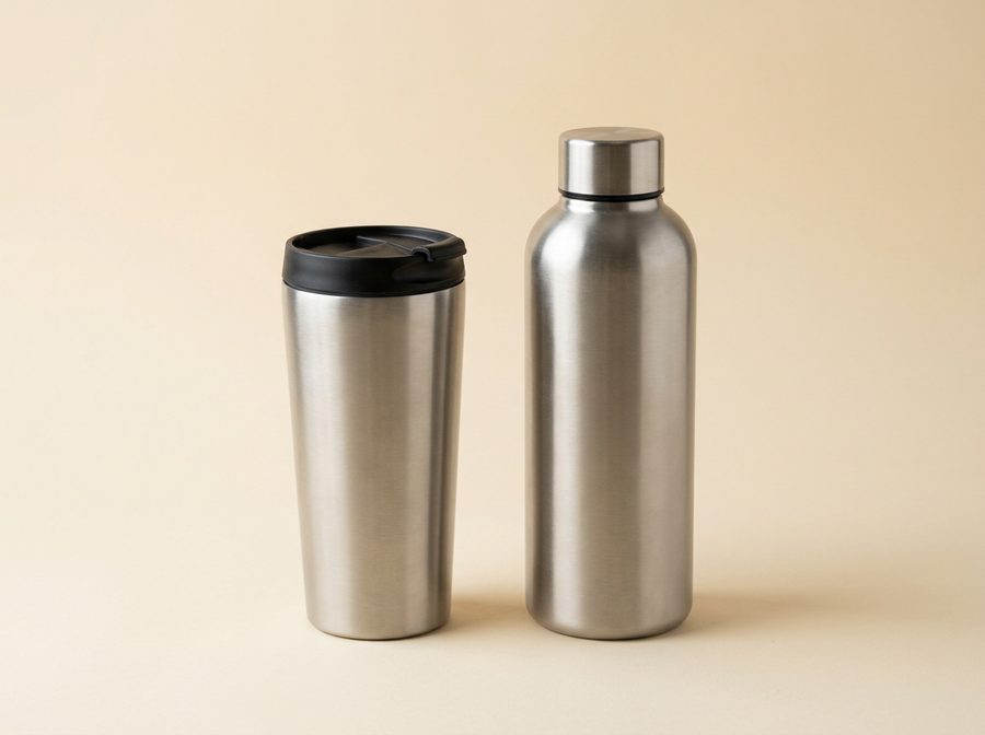 Mug isotherme et gourde en inox
